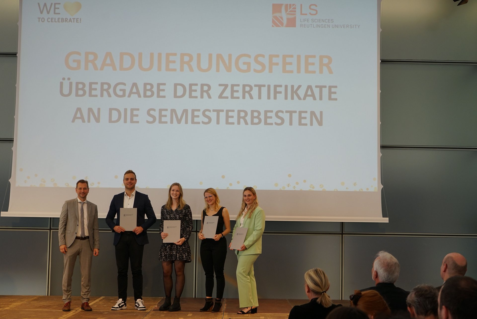 Auszeichnung der Semesterbesten in der Aula